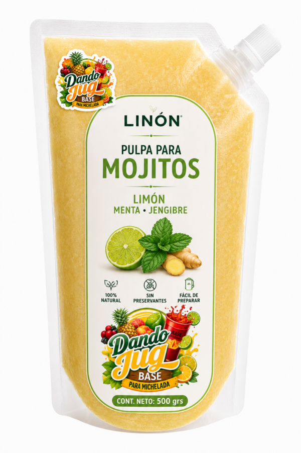 Pulpa Mojitos Limón + Menta + Jengibre
