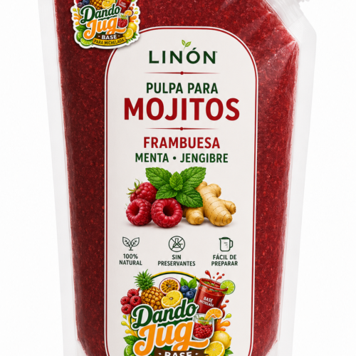Pulpa Mojitos Frambuesa + Menta + Jengibre